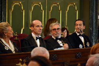 Los nuevos magistrados del Tribunal Supremo Juan Molins García-Atance, Ricardo Bodas Martín y Juan María Díaz Fraile